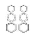 Boucles d'oreilles Argent 925 Rhodié