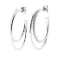 Boucles d'oreilles Argent 925 Rhodié