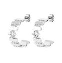 Boucles d'oreilles Argent 925 Rhodié