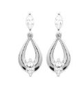 Boucles d'oreilles Argent 925 Rhodié