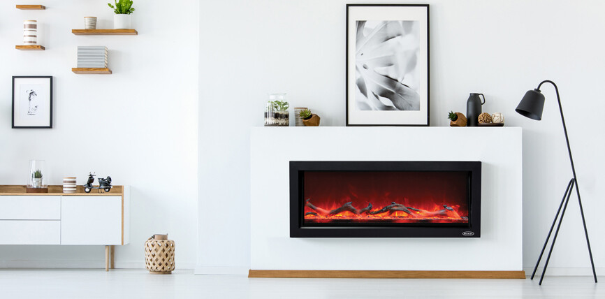 Argon Built-In Electric Fire, Select Size: 100cm
