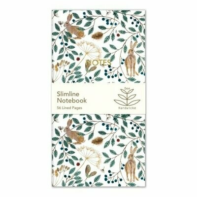 Hares and Berries Slimline Notebook