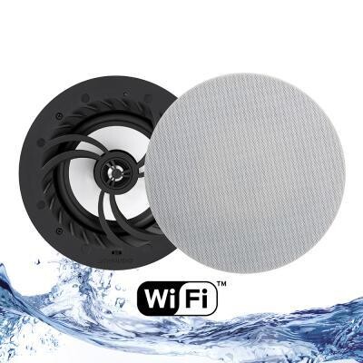6.5&quot; WiFi All-In-One IP44 In-Ceiling Speaker (Pair - Master/Passive)