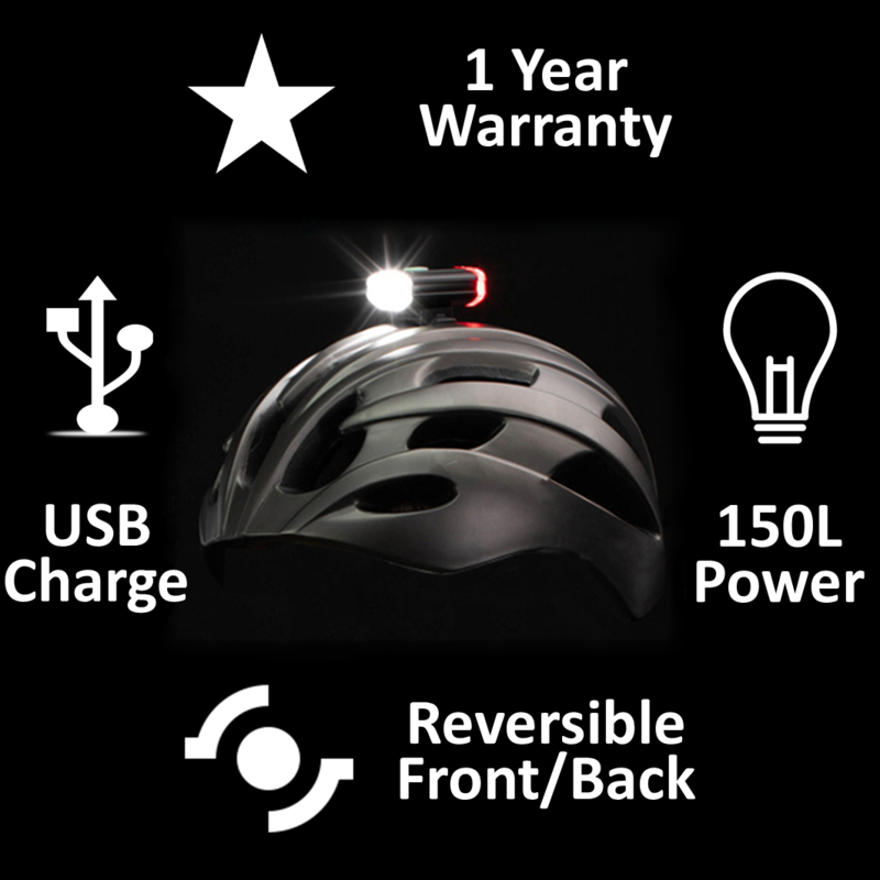 Rechargeable Bicycle Helmet Light Flexible Front Rear Bike Light