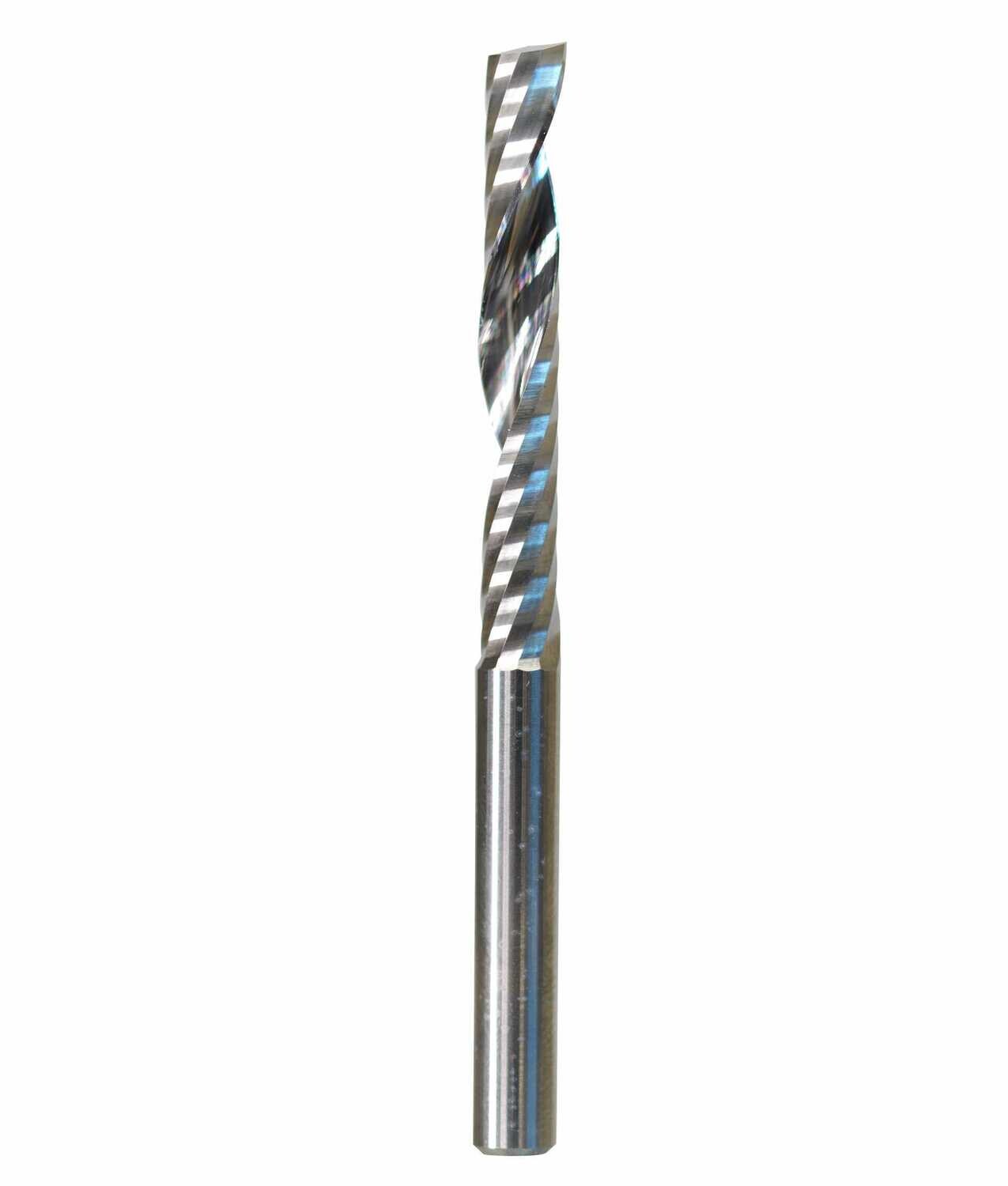 6mm diameter acrylic tool single flute - 42mm LOC