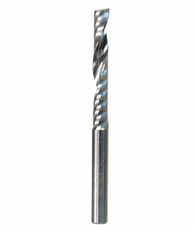 6mm diameter acrylic tool single flute - 42mm LOC