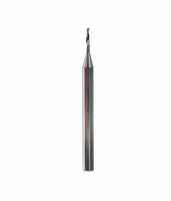 1mm Diameter multipurpose single flute - 3mm shank