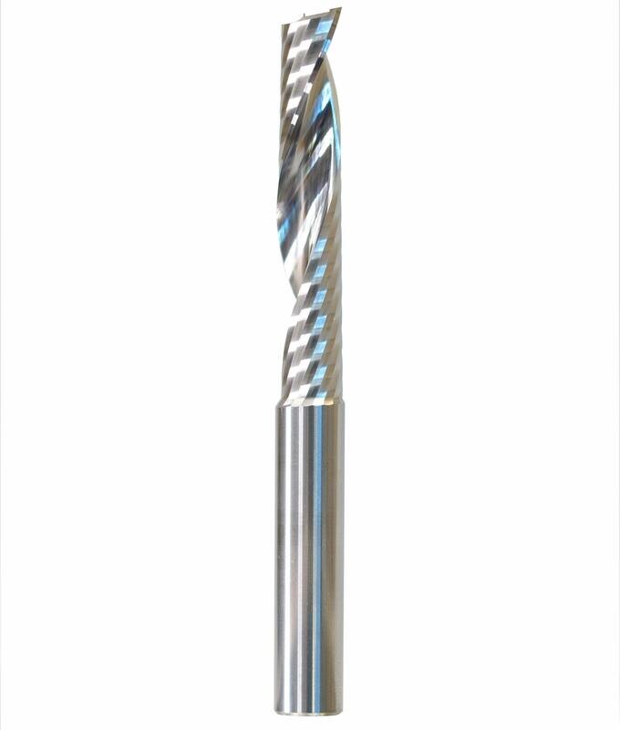 10mm Diameter multipurpose single flute - 10mm shank, 55mm LOC