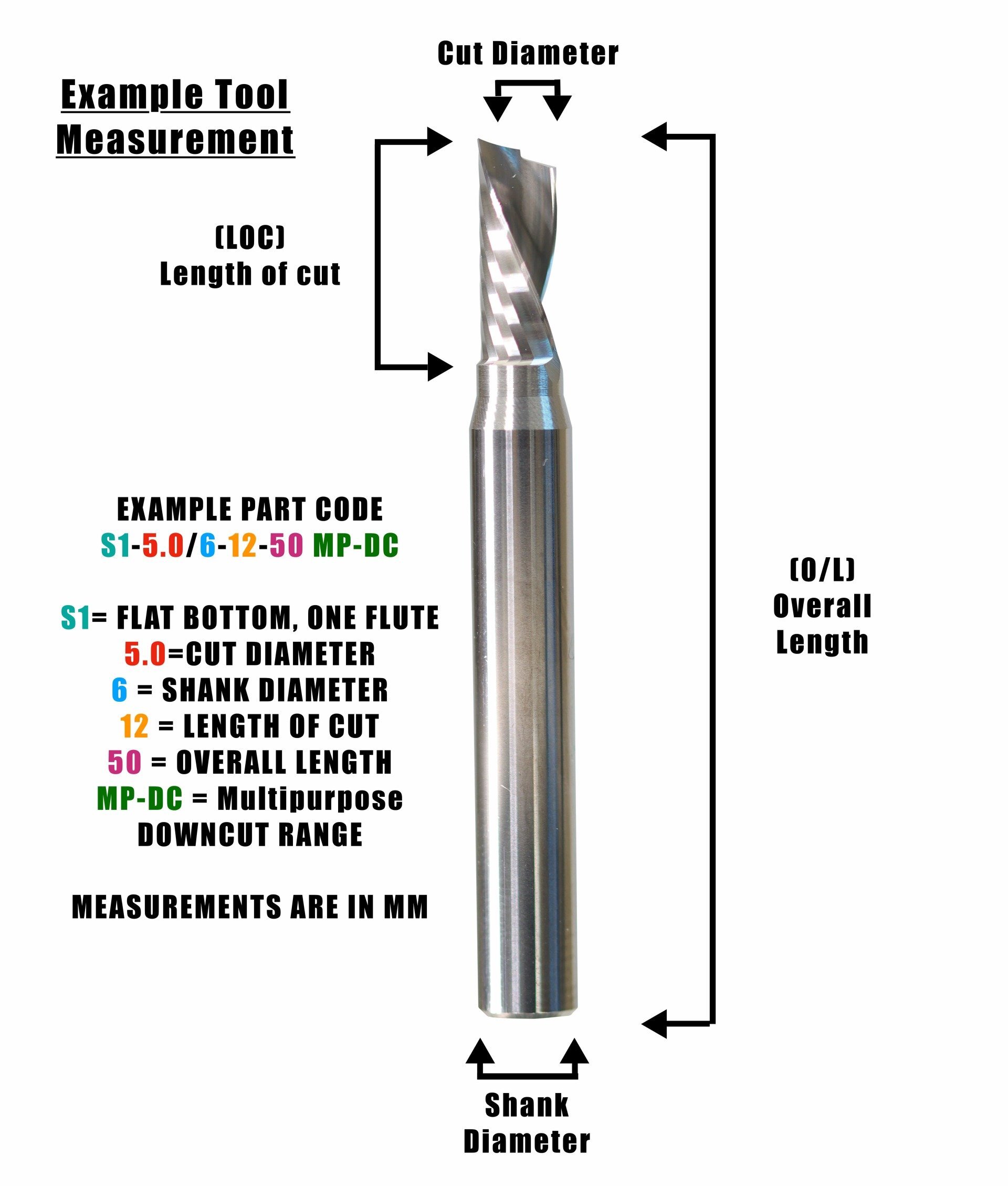 4mm Compression tool - 1+1 (19mm LOC) Superior Coated