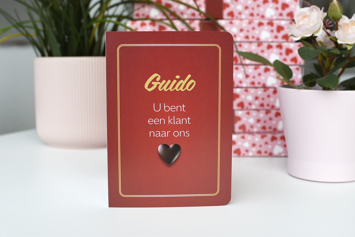 Valentijnkaart Chocolade Hart