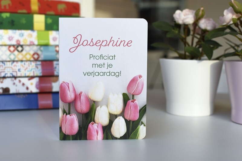 Verjaardagskaart "Tulpenboeket"