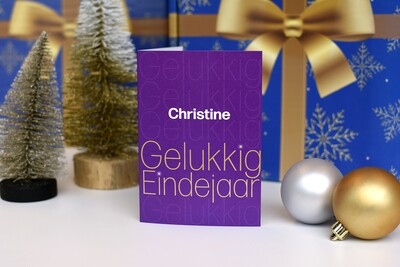 Kerstkaart "Gelukkig Eindejaar" Kerstkaart "Gelukkig Eindejaar"