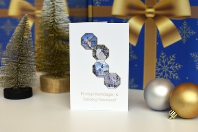 Kerstkaart "Vijfhoekige Sneeuwlandschapjes" Kerstkaart "Vijfhoekige Sneeuwlandschapjes"