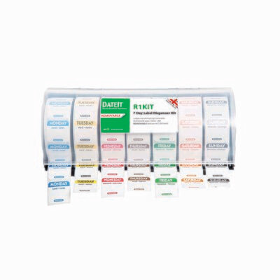 Food safety labels - 25mm (1″) Removable Label Kit