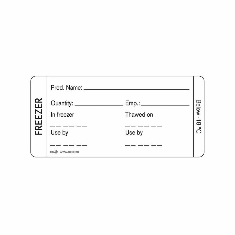 Food storage labels - 35mm x 75mm Permanent Cold Temp Freezer Label