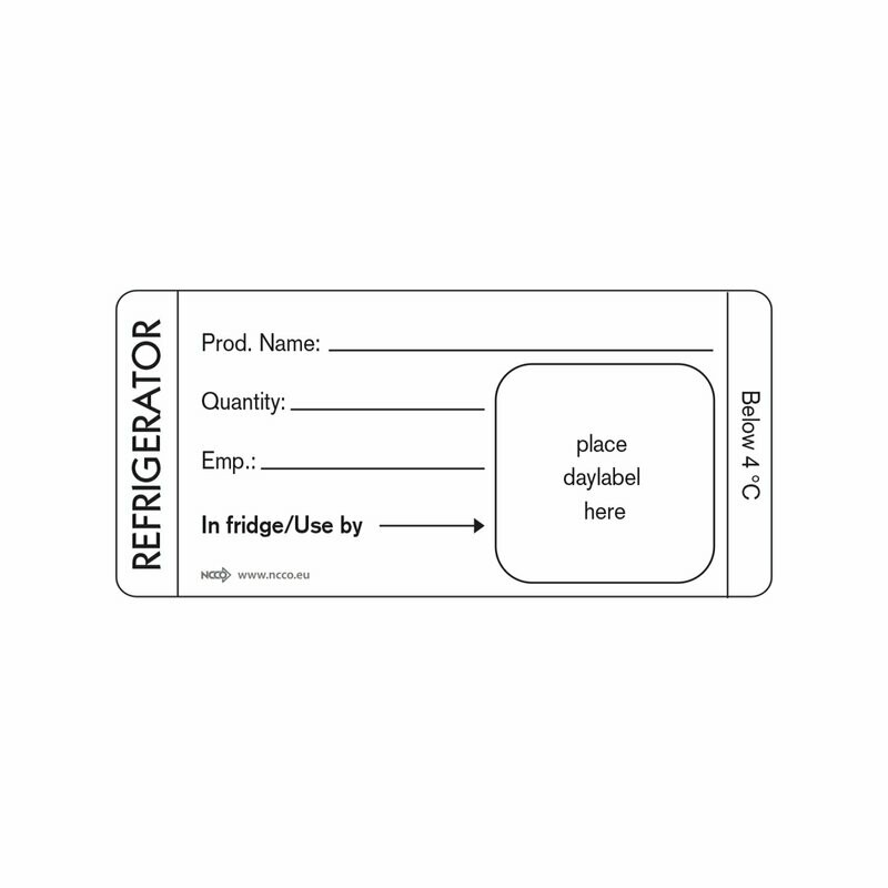 Food storage labels 35mm x 75mm Removable Refrigerate Label