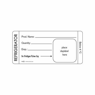 Food storage labels 35mm x 75mm Removable Refrigerate Label