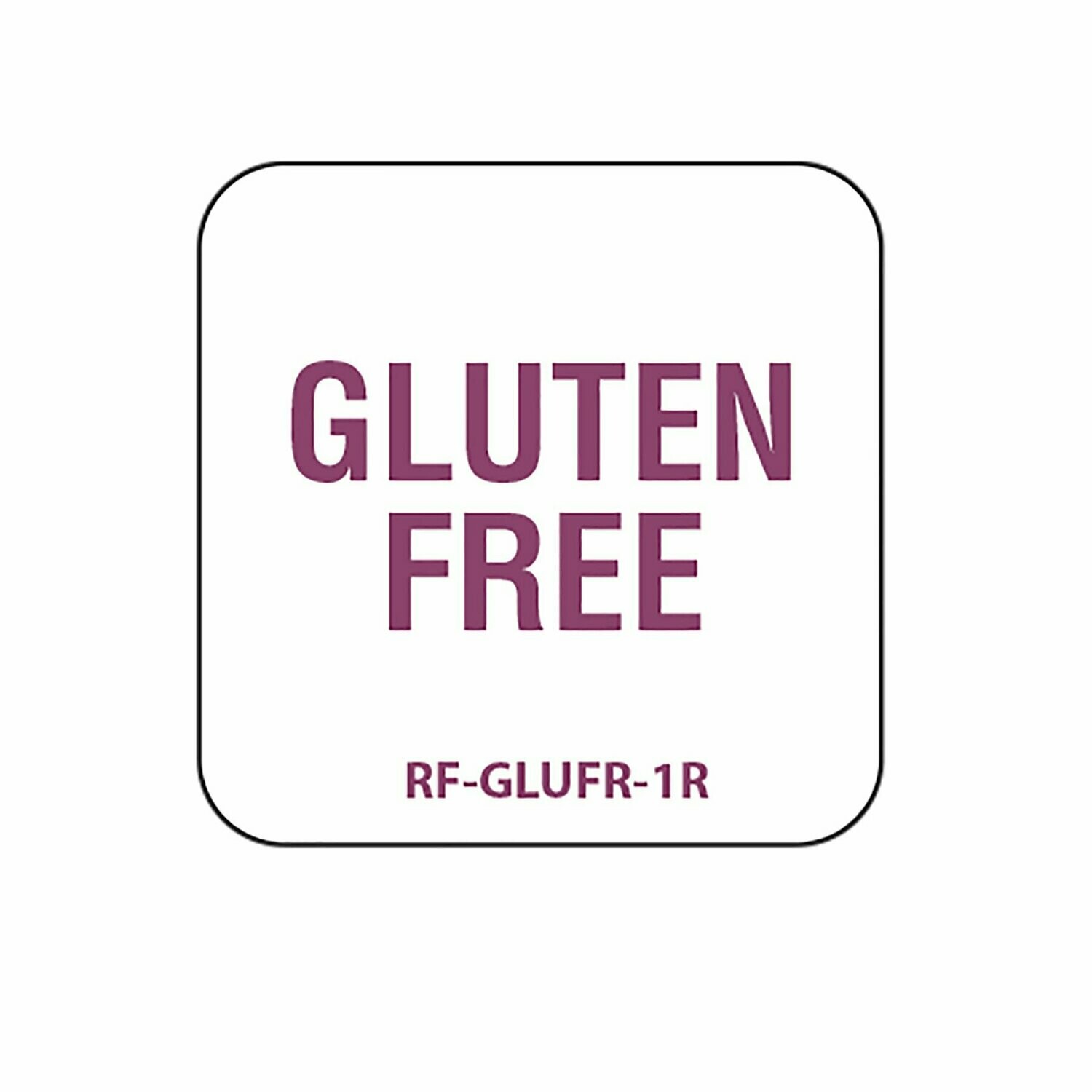 Allergen Gluten Free Label 25mm (1″) English Removable