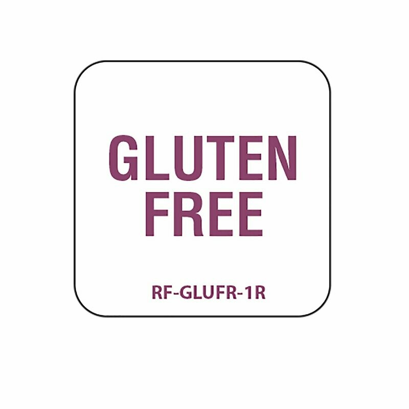 Allergen Gluten Free Label 25mm (1″) English Removable