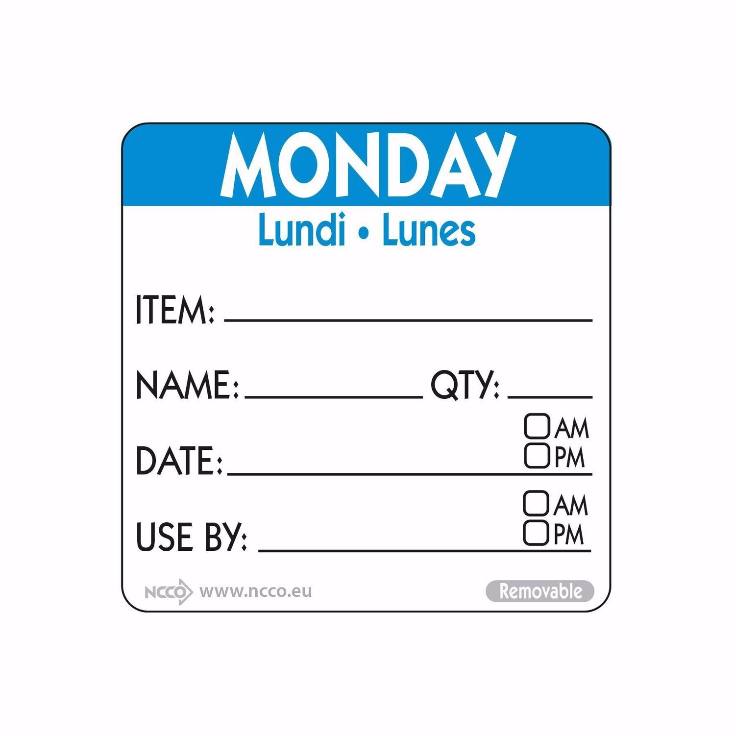 Food safety labels 50mm (2″)  Item/Date/Use By