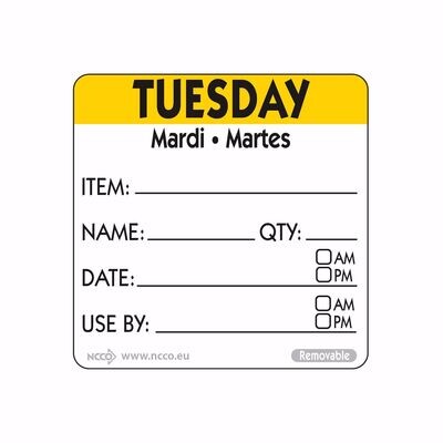 Food safety labels 50mm (2″)  Item/Date/Use By