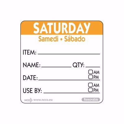 Food safety labels 50mm (2″)  Item/Date/Use By