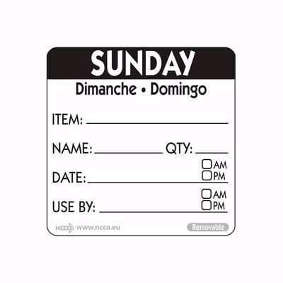 Food safety labels 50mm (2″)  Item/Date/Use By