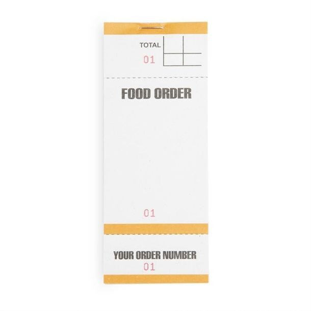 Olympia Bar Food Pad With Order Tickets Single Leaf (Pack of 50)