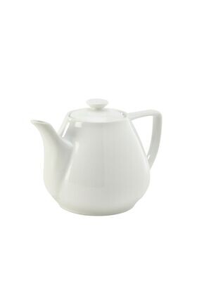 Genware Porcelain Contemporary Teapot 92cl/ 32oz