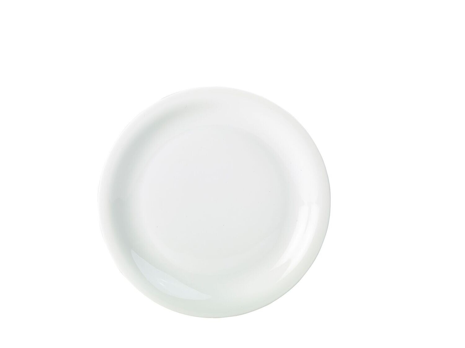 Genware Porcelain Narrow Rim Plate 24cm/ 9.25"