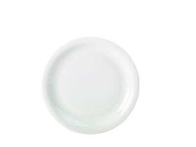 Genware Porcelain Narrow Rim Plate 26cm/ 10.25"