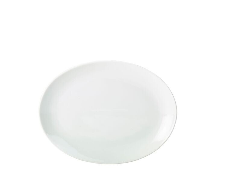 Genware Porcelain Oval Plate 21cm/ 8.25"