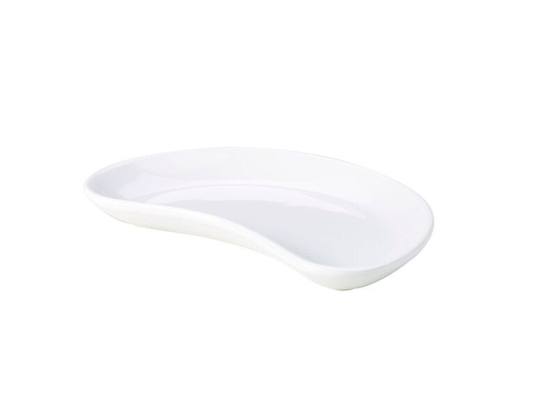 Genware Porcelain Crescent Salad Dish