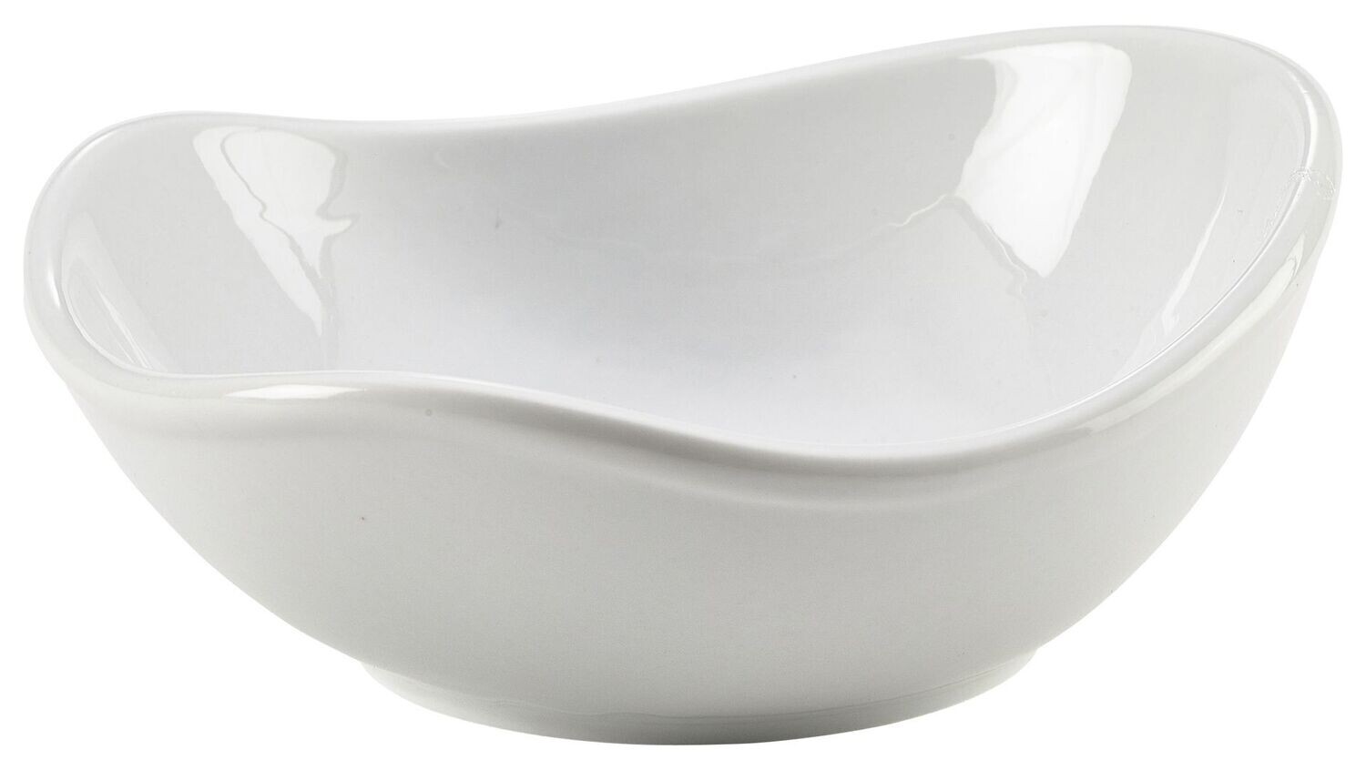 Genware Porcelain Organic Triangular Bowl