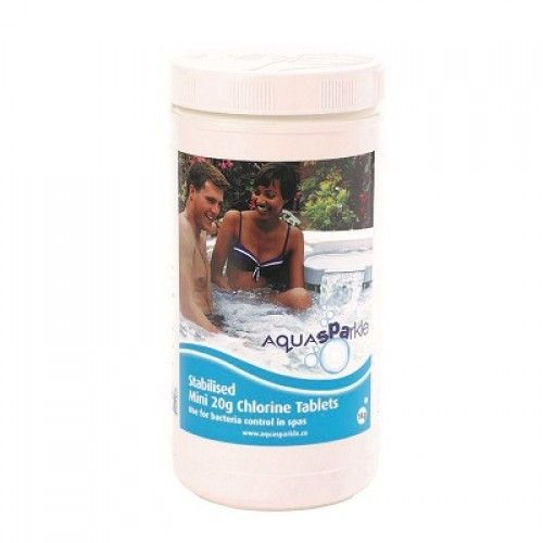 AQUASPARKLE - SPA 20G CHLORINE TABLETS 1kg Tub