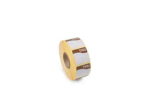 Thursday - 25mm x 25mm Removable Label