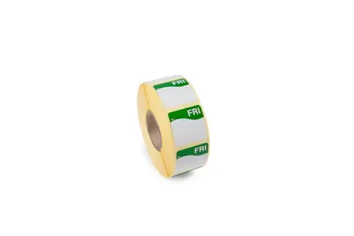 Friday - 25mm x 25mm Removable Label