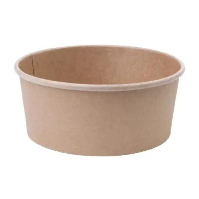 Fiesta Compostable Round Kraft Salad Bowls 750ml / 26oz (300 Pack)