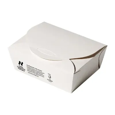 Notpla Medium Takeaway Boxes 1200ml - White (250 Pack) Notpla Medium Takeaway Boxes 1200ml - White (250 Pack)