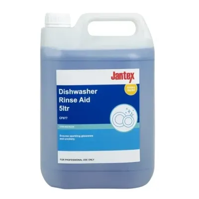 Jantex Dishwasher Rinse Aid Concentrate 5Ltr Jantex Dishwasher Rinse Aid Concentrate 5Ltr