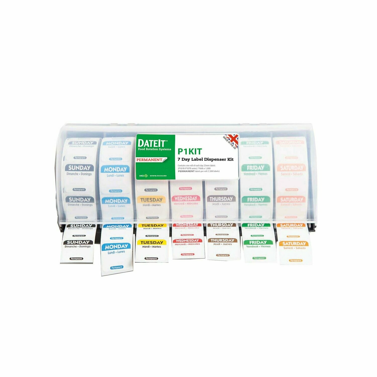 Food safety labels - 25mm (1″) Permanent Label Kit Food safety labels - 25mm (1″) Permanent Label Kit