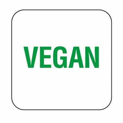 Allergen Vegan Label 25mm (1) English Removable Allergen Vegan Label 25mm (1) English Removable