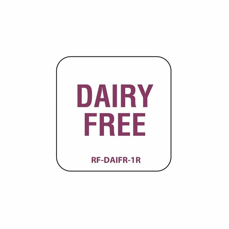 Dairy Free Label 25mm