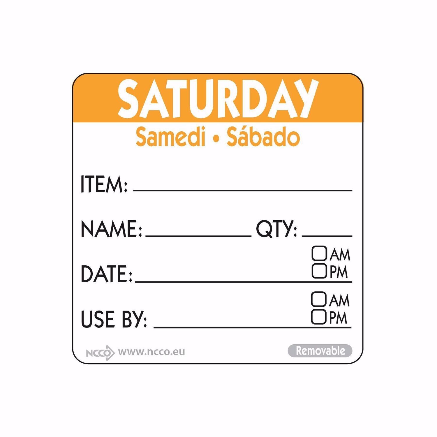Food safety labels 50mm (2″) Item/Date/Use By Food safety labels 50mm (2″) Item/Date/Use By