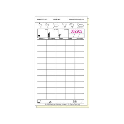 ​Large Two-Part Carbonless WaitRpads® Pack of 10 Pads