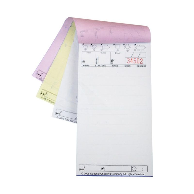 Medium Three-Part Carbonless WaitRpads® Pack of 10 Pads