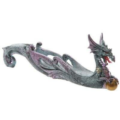 Porte-encens dragon vert