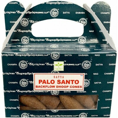 Cône d&#39;encens à reflux palo santo Satya Nag Champa
