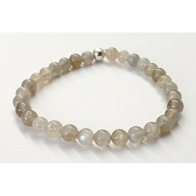 Bracelet labradorite 6mm