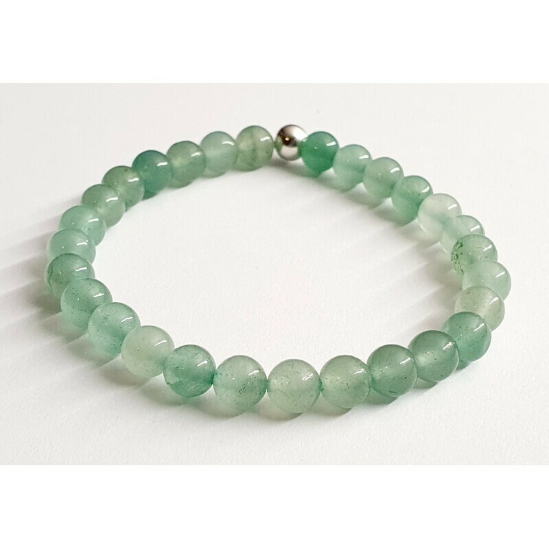 Bracelet aventurine verte 6mm